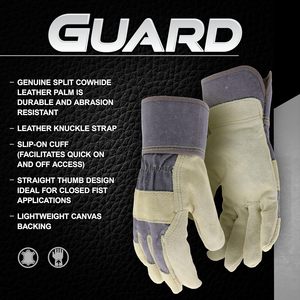 Gants de travail en cuir de vachette multifonctionnels de haute qualité pour la sécurité au travail, gants de soudure, gants de travail pour les ouvriers - Product Image 5