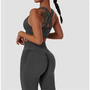 Ensemble de sport sans couture pour femmes, 5 pièces, vêtements de gymnastique, ensemble d'entraînement, haut de Yoga et vêtements de sport - Product Image 5