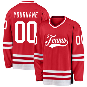 Maillot de hockey d'équipe personnalisé Vêtements de hockey sur glace avec nom d'équipe imprimé et ensembles conçus avec un logo de sublimation - Product Image 1