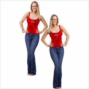 Camiseta sin mangas acanalada de algodón elástico para mujer, camiseta ajustada para gimnasio, yoga o atuendo diario, camiseta sin mangas suave para mujer - Product Image 3