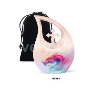 Urna de cremación cruzada de lágrima de alta calidad para adultos para cenizas humanas, urna de dragón de recuerdo con bolsa de terciopelo gratis - Product Image 1