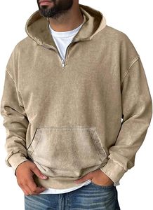 Pull à capuche délavé à l'acide de qualité supérieure pour les marques Sweat à capuche délavé à l'acide à la mode avec poche kangourou - Product Image 5