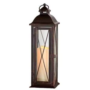 Awesome Decorative Iron Metal and Glass Black Candle <b>Lantern</b> for <b>Indoors</b> and Outdoors Decorative Hanging <b>Lanterns</b> - Product Image 5