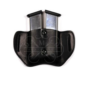 Porte-chargeur double tactique personnalisable en cuir de vache véritable, résistant et sécurisé, OEM/ODM, fabriqué au Pakistan - Product Image 6