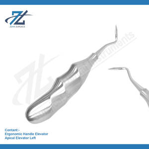 หัวลิฟต์ปลายด้านซ้ายตามหลักสรีรศาสตร์เครื่องมือทันตกรรมทำจากสเตนเลสคุณภาพสูง - Product Image 2