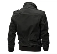 Veste de Moto pour Homme, Manteau de Pilote Décontracté à Plusieurs Poches, pour le Printemps et l'Automne