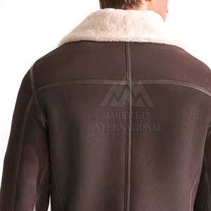 Nouvelle arrivée 2026, veste en cuir de haute qualité pour homme, fabrication en cuir, avec MOQ faible, veste en cuir et fourrure tendance pour homme - Product Image 5