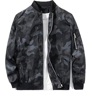 Men's Unique Design Custom Stain Polyester Solid Color <b>camo</b> Style Bomber <b>Jacket</b> High Quality with Stand Collar Men's <b>Jackets</b> - Product Image 1