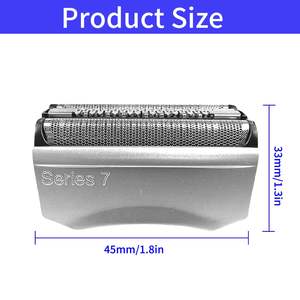 Cabezal de Repuesto de Doble Cuchilla para Afeitadora Eléctrica Masculina, Resistente al Agua IPX7, Lavable, Afeitadora Rotatoria para Barba y Cuerpo, Funcionamiento Alemán - Product Image 6