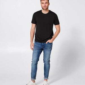 Camiseta de Manga Corta con Cuello Redondo de Algodón Supima / Logotipo Personalizado de la Marca, Camisetas Modernas y a la Moda - Product Image 6