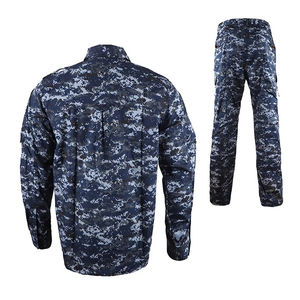 Veste de chasse tactique camouflage bleu marine, camouflage numérique style ACU, coupe-vent, respirante, durable, ensemble veste et pantalon de chasse pour - Product Image 3
