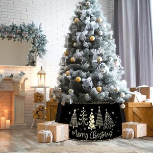R collar de árbol de metal para Casa de Campo de árbol de Navidad protector de base redonda decorativo moderno elegante decoración festiva duradera para el hogar - Product Image 4