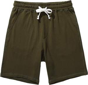 <b>Man</b> Custom High Quality Casual Cotton <b>Fleece</b> Custom Streetwear Full <b>Short</b> Sleeve <b>Shorts</b> For <b>Mans</b> - Product Image 1