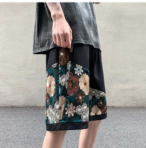 STITCHMODE Custom Men's Vintage Distressed Acid Wash Shorts 100% Algodón Ropa de calle de alta calidad Estilo informal Diseño impreso - Product Image 1