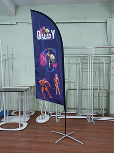 Nhà Máy Giá Bãi Biển Cờ Cực Bay Phong Cách Quảng Cáo Ngoài Trời Bãi Biển Cờ Tùy Chỉnh In Ấn Lông Cờ Biểu Ngữ - Product Image 4