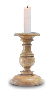 Juego de soporte de vela de madera hecho a mano de lujo para decoración del hogar para manteles de Navidad y boda agrega un brillo ambiental cálido - Product Image 6