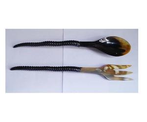 Vaisselle Corne Conception Cuillère Meilleurs Outils D'intérieur Épandeur Corne Couverts Ensemble Meilleure Vaisselle Conception De Finition Personnalisée Disponible - Product Image 2