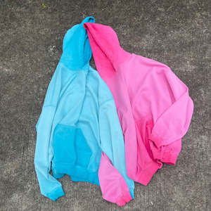 Sweats à capuche pour hommes, lourds, délavés, en gros, sweats à capuche surdimensionnés, vintage, lavés à la pierre, sweats à capuche vierges - Product Image 4