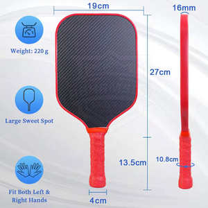 Pagaie de pickleball en fibre de verre thermoformée personnalisable USAPA approuvée protection de bord durable conception légère noyau en nid d'abeille de 16mm - Product Image 4