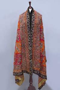 Best Selling Women's 100% Original AA IMPEX Mirror Silk <b>Shawls</b> Long Style Solid Hand Drawn Ethnic Style Skin-Friendly Winter - Product Image 2