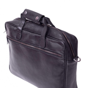 Sac à ordinateur portable en cuir fin moderne pour les professionnels, les étudiants, les voyageurs, style minimaliste décontracté, imperméable, motif géométrique, fermeture éclair - Product Image 6