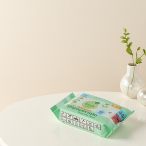 Lingettes humides pour bébé, 8 pièces, format voyage, hypoallergéniques, pour peaux sensibles, fournitures de nettoyage - Product Image 5