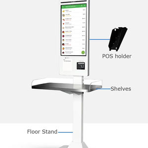 32-дюймовый внутренний сенсорный ЖК-дисплей для рекламы, ресторанный платежный терминал, напольный цифровой кофейный киоск, меню - Product Image 2