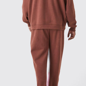 Survêtement évasé 100% coton lavé à l'acide pull sweat et pantalon Logo personnalisé tenue décontracté survêtement pour hommes - Product Image 6