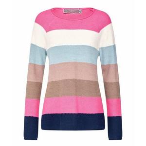 เสื้อไหมพรมคอวีลายการ์ตูนแฟชั่นลำลองแบบสั่งทำขายส่ง คุณภาพสูง ขายดีที่สุด ถักแบบเรียบ ผ้าฝ้าย 100% แขนยาว - Product Image 3