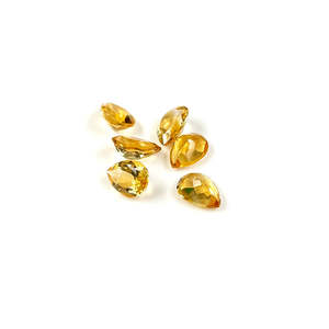 Piedra Preciosa de Citrino Natural, Corte Pera de 10x14 mm, Color Amarillo-Naranja, Calidad Fina, Tratada con Calor, Certificada por IGI, para Accesorios de Joyería - Product Image 5