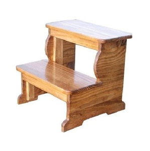 Exquisito Taburete Plegable de Madera Maciza Hecho a Mano para Exhibición en el Hogar Moderno, Taburete Plegable de Madera, Escalera de Madera - Product Image 5