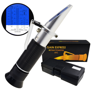 เครื่องวัดการหักเหของแสงดิจิตอลแบบมืออาชีพสำหรับน้ำยาหล่อเย็นสารป้องกันการแข็งตัวกรดแบตเตอรี่สีน้ำเงินน้ำยาล้างกระจกหน้ารถพร้อม ATC - Product Image 1