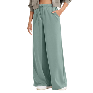 Dernier design, pantalon de survêtement évasé pour femmes, très populaire, respirant, élégant et confortable, tissu doux au toucher - Product Image 3