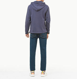 30% poliéster 70% algodón peso pesado grueso Invierno Polar de gran tamaño boxy fit color liso sudaderas con capucha - Product Image 2