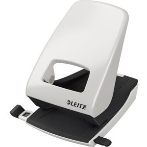 Leitz NeXXt 40-sheet Metal Light <b>Grey</b> 8cm Filing Hole Punch - Product Image 1