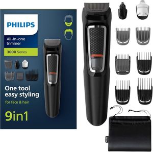Tondeuse multifonction Philips Norelco avec 13 accessoires, tondeuse tout-en-un 9-en-1 MG3740 - Product Image 1