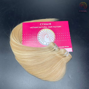 Paquetes de cabello de donante virgen 100% Super Double Drawn # Butterscotch Color 16 pulgadas Paquete de cabello liso de color caliente - Product Image 3