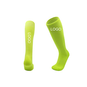 Chaussettes de football au genou en coton spandex à conception personnalisée Chaussettes de basket-ball pour hommes Chaussettes de football sportives respirantes de qualité - Product Image 4