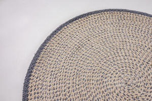 Braided Cotton and <b>Jute</b> <b>Placemat</b> 40 X 40 cm Eco-Friendly Classic Style Tableware Mat for Dining Bulk Wholesale Export Natural - Product Image 2