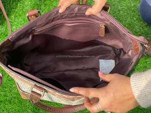 ODM OEM sac fourre-tout dissimulé en cuir usiné à la main de haute qualité pour femmes fabricant 2024 sacs à main bandoulière en cuir de vache véritable - Product Image 6