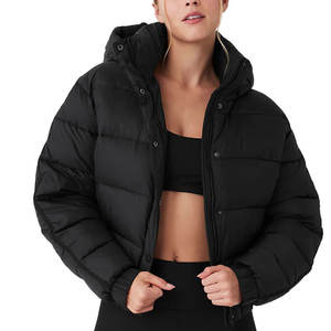 เสื้อโค้ทบุผ้าสำหรับผู้หญิง เสื้อแจ็คเก็ตพัฟเฟอร์กันหนาวแบบเย็บติดกัน รับผลิตแบบ OEM - Product Image 6