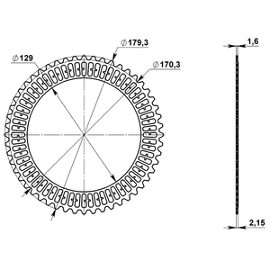 Disco de Fricción FTO03F1 para Aisin Warner Toyota / Lexus TG-80SC U880; UA80 - Product Image 2