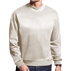 Sweat-shirt à col rond de style streetwear, uni noir, unisexe, polaire, pull personnalisé, marque tendance, haut en vrac - Product Image 5