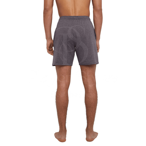 Pantalones cortos de gimnasia de algodón 100% al por mayor pantalones cortos de entrenamiento informales medios transpirables de felpa francesa deportivos de peso pesado para hombres sólidos - Product Image 2