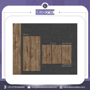 Carreaux de porcelaine Carreaux aspect bois brillant 600x1200mm pour salon, hall, sol vitré poli pour usage intérieur - Product Image 5