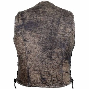 Chaqueta de chalecos de cuero de lona cómoda para hombre de diseño personalizado profesional Trajes casuales transpirables más vendidos - Product Image 3