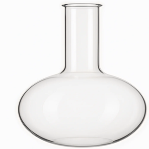 Fiole à fond rond en verre borosilicaté MAYALAB, équipement chimique de laboratoire avec garantie d'un an pour usage scientifique - Product Image 1