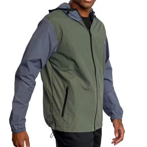 Veste de pluie d'extérieur à ajustement parfait avec tissu respirant à séchage rapide et capuche réglable pour un usage quotidien Vestes pour hommes - Product Image 6