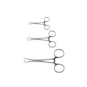 Ensemble de pinces à serviettes 3 pièces en acier inoxydable Instrument chirurgical manuel pour les tailles petite, moyenne et grande - Product Image 4