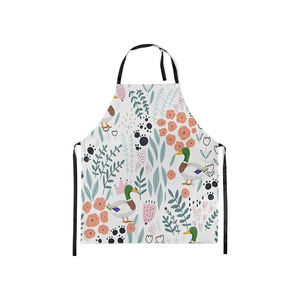 Venta caliente Nuevo estilo Delantal de cocina Tela de algodón Tacto suave Diseño personalizado Delantales de cocina a bajo precio - Product Image 2